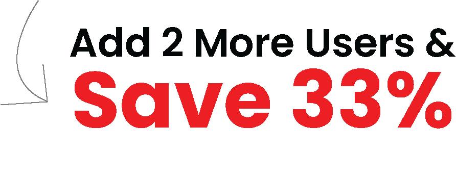 Add 2 Users & Save 33%